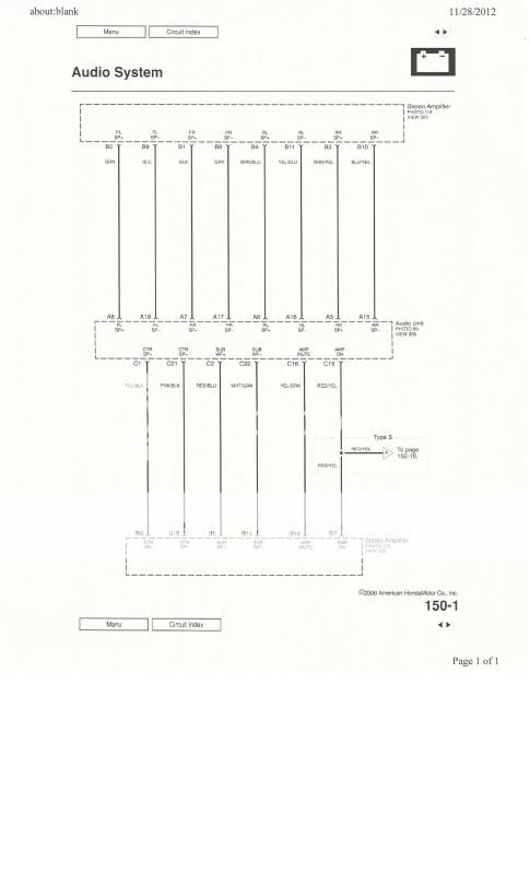 2007 TL Audio and Navi Wiring Diagram - AcuraZine - Acura Enthusiast